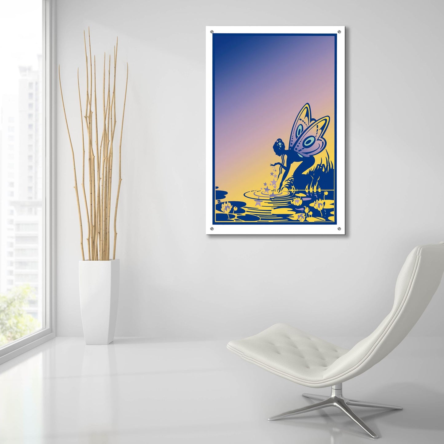 Epic Art 'New Fairy' by David Chestnutt, Acrylic Glass Wall Art,24x36