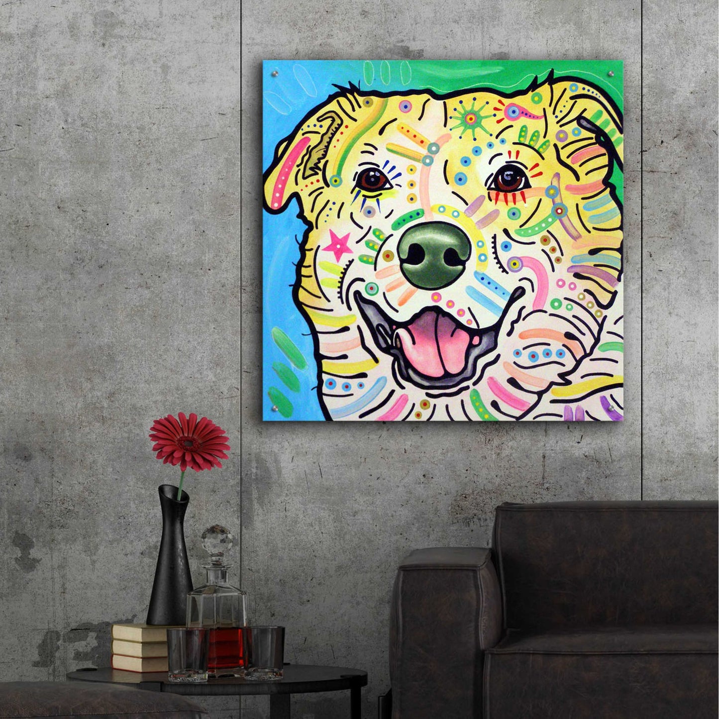 Epic Art 'Maude' by Dean Russo, Acrylic Glass Wall Art,36x36