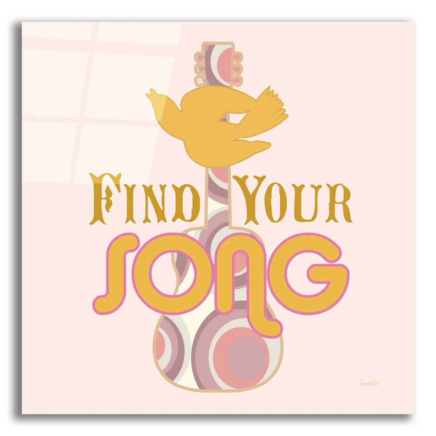 Epic Art 'Find Your Song' by Evelia Designs Acrylic Glass Wall Art