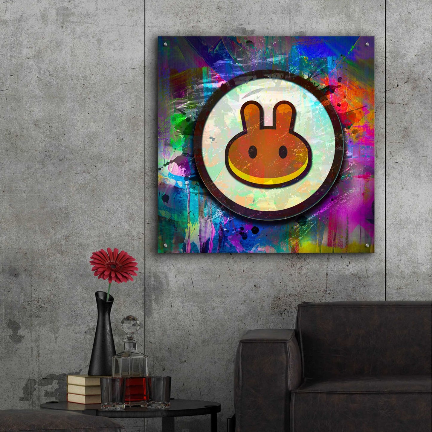 Epic Art 'Pancake Swap Crypto' by Epic Art Portfolio, Acrylic Glass Wall Art,36x36