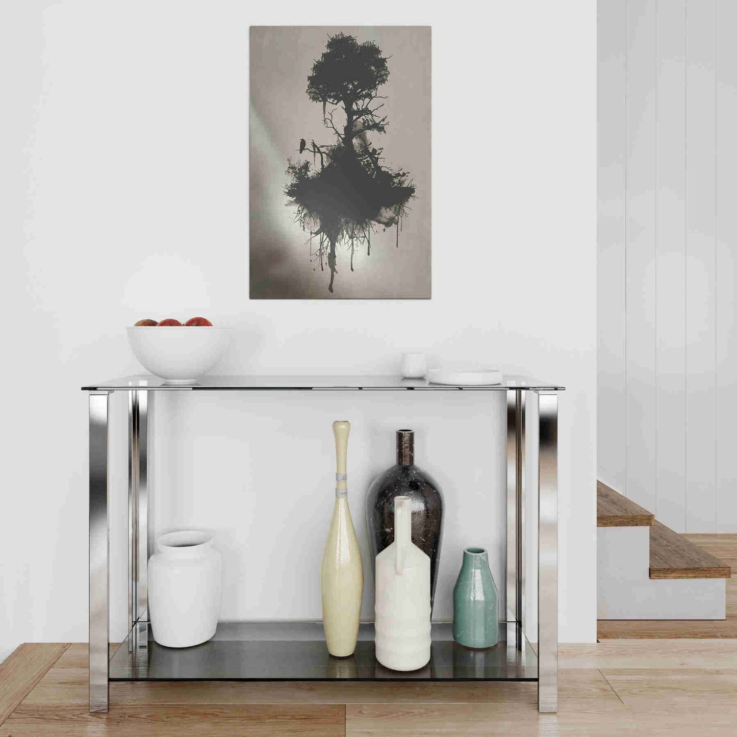 Epic Art "Last Tree Standing" by Nicklas Gustafsson, on Brushed Aluminum,16 x 24