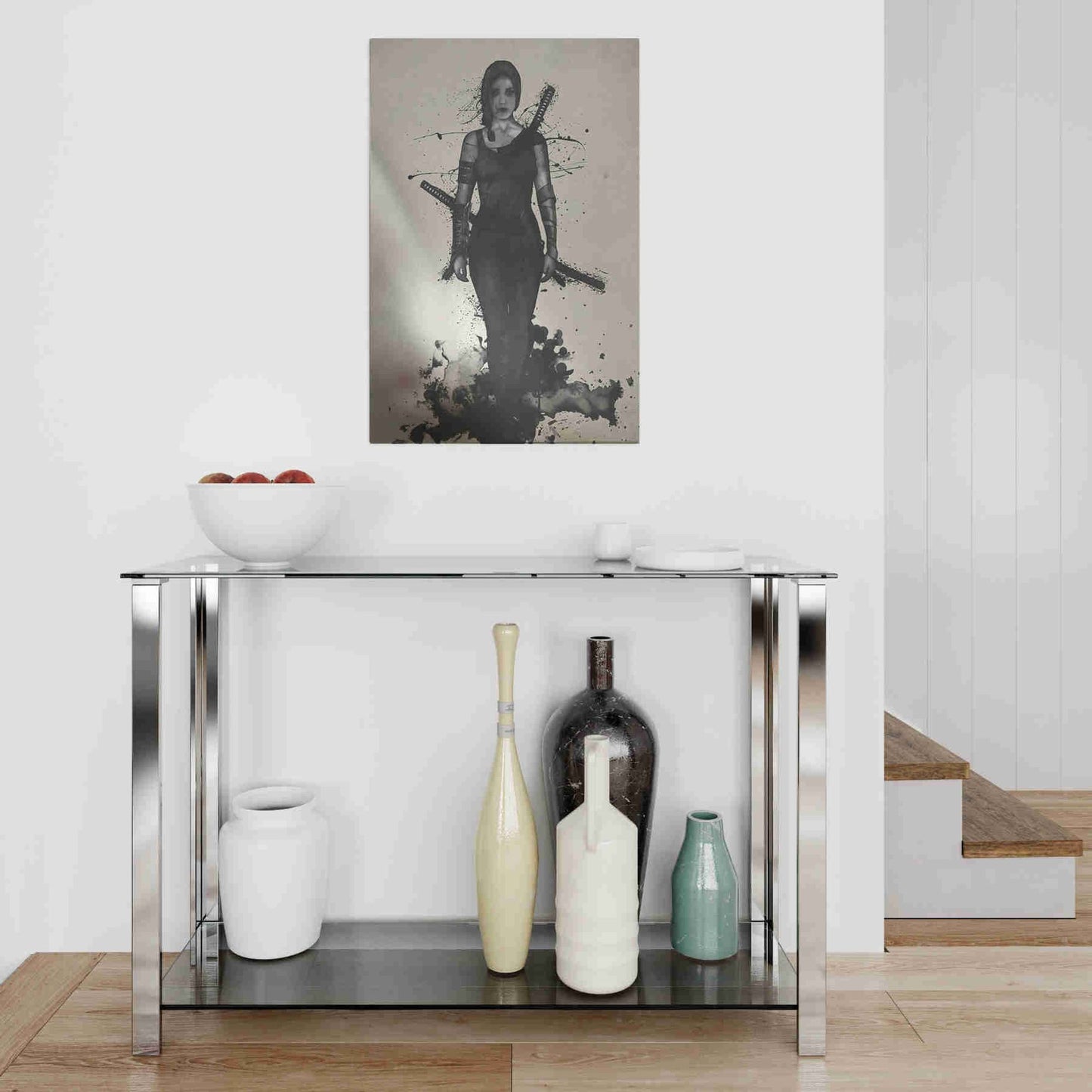 Epic Art "Onna Bugeisha" by Nicklas Gustafsson, on Brushed Aluminum,16 x 24