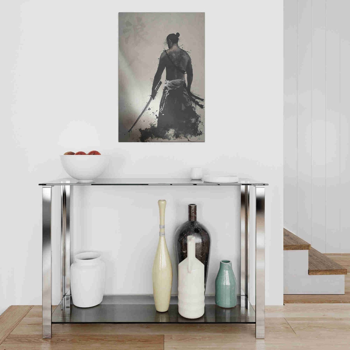 Epic Art "Ronin" by Nicklas Gustafsson, on Brushed Aluminum,16 x 24