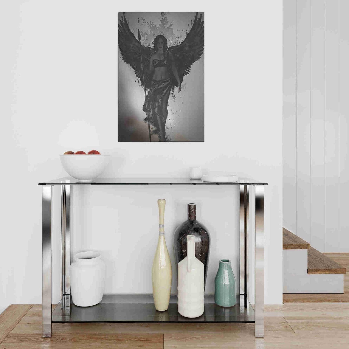 Epic Art "Valkyrja" by Nicklas Gustafsson, on Brushed Aluminum,16 x 24