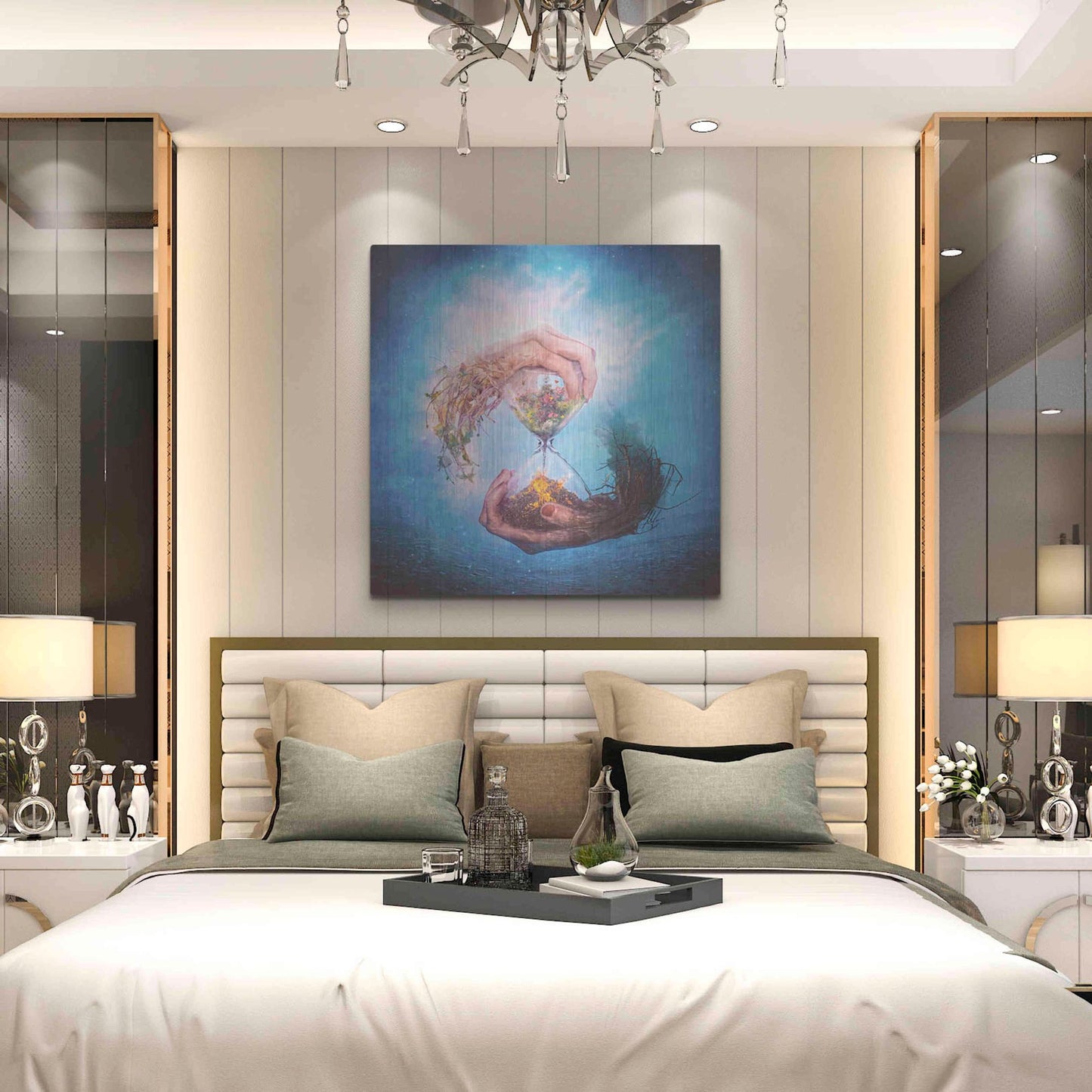 Luxe Metal Art 'Where Stories Unfold' by Mario Sanchez Nevado, Metal Wall Art,36x36