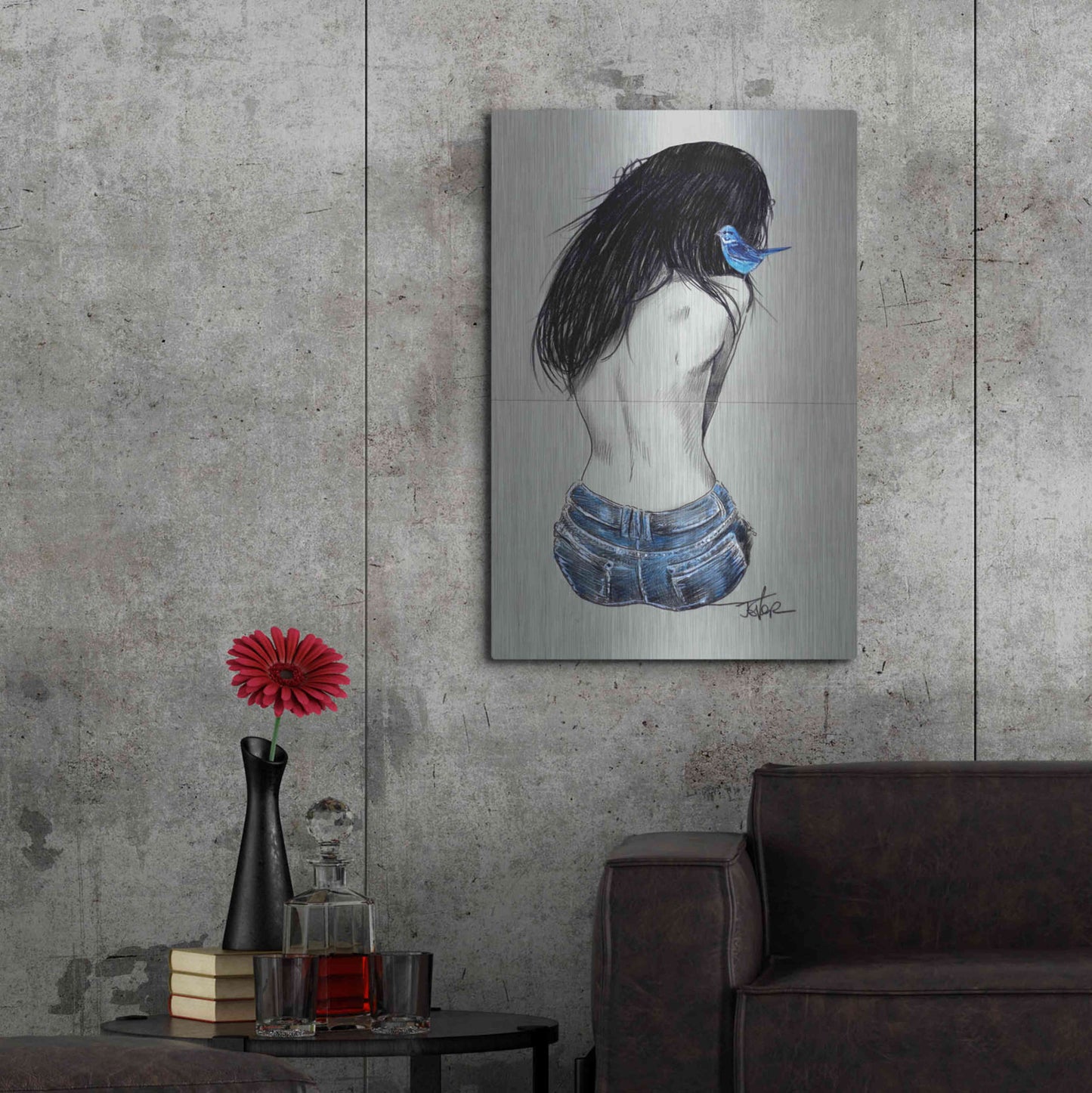 Luxe Metal Art 'Glory And Hope' by Loui Jover, Metal Wall Art,24x36