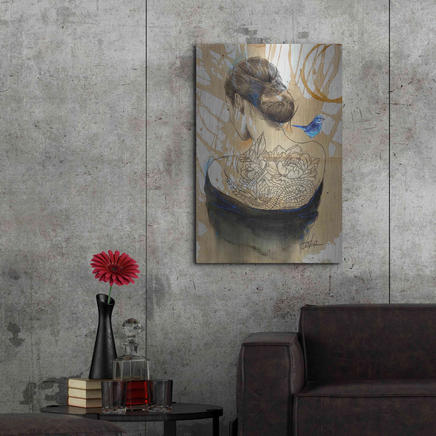 Luxe Metal Art 'Hope Happens' by Loui Jover, Metal Wall Art,24x36