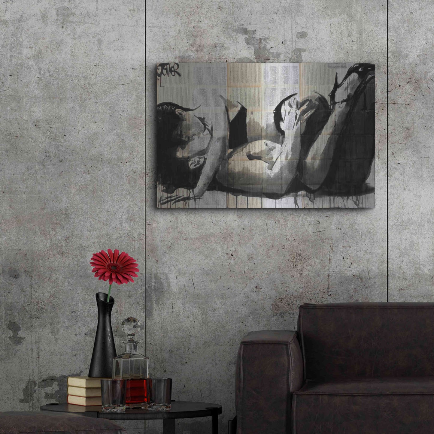 Luxe Metal Art 'Lust' by Loui Jover, Metal Wall Art,36x24