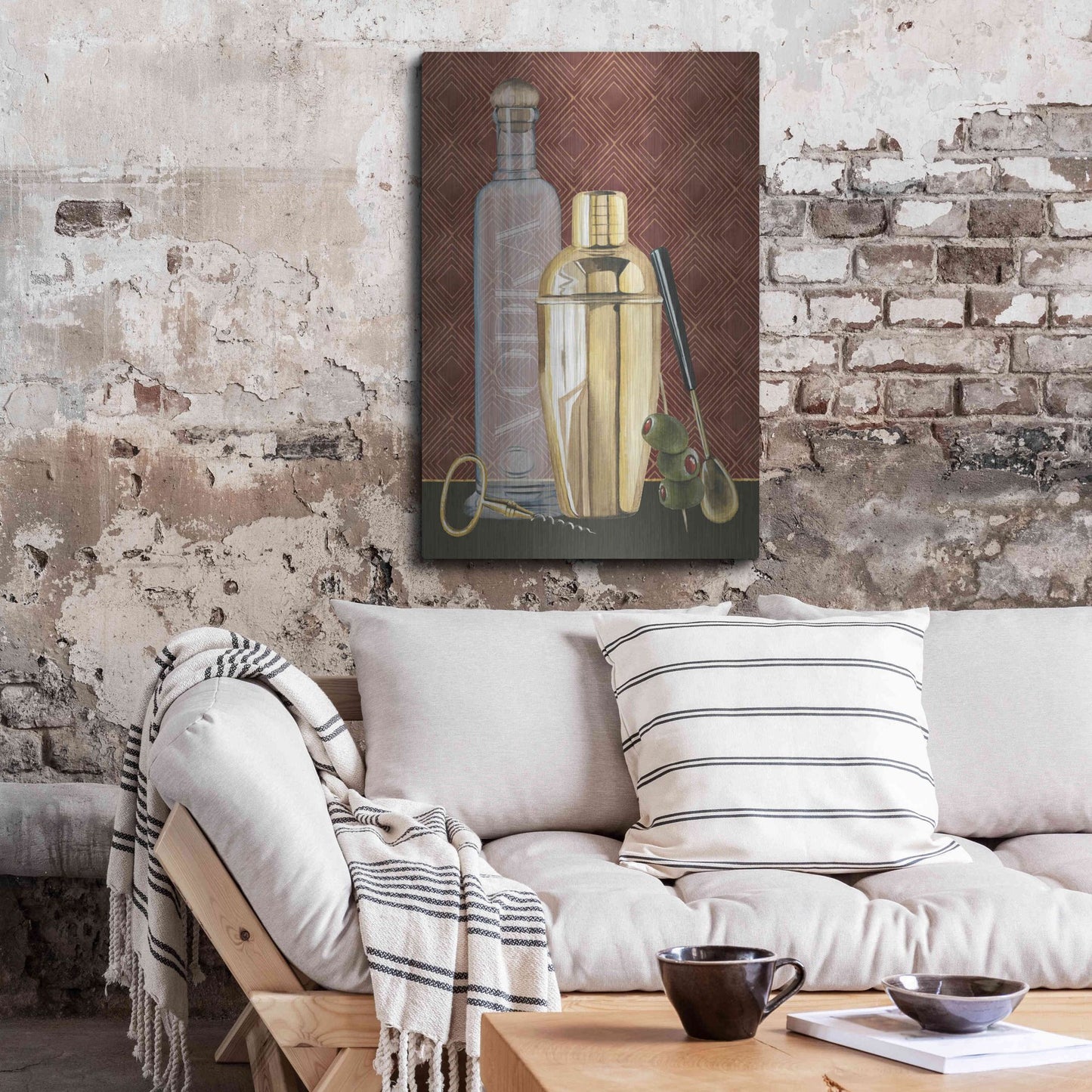 Luxe Metal Art 'Bar Gatsby I' by Grace Popp, Metal Wall Art,24x36