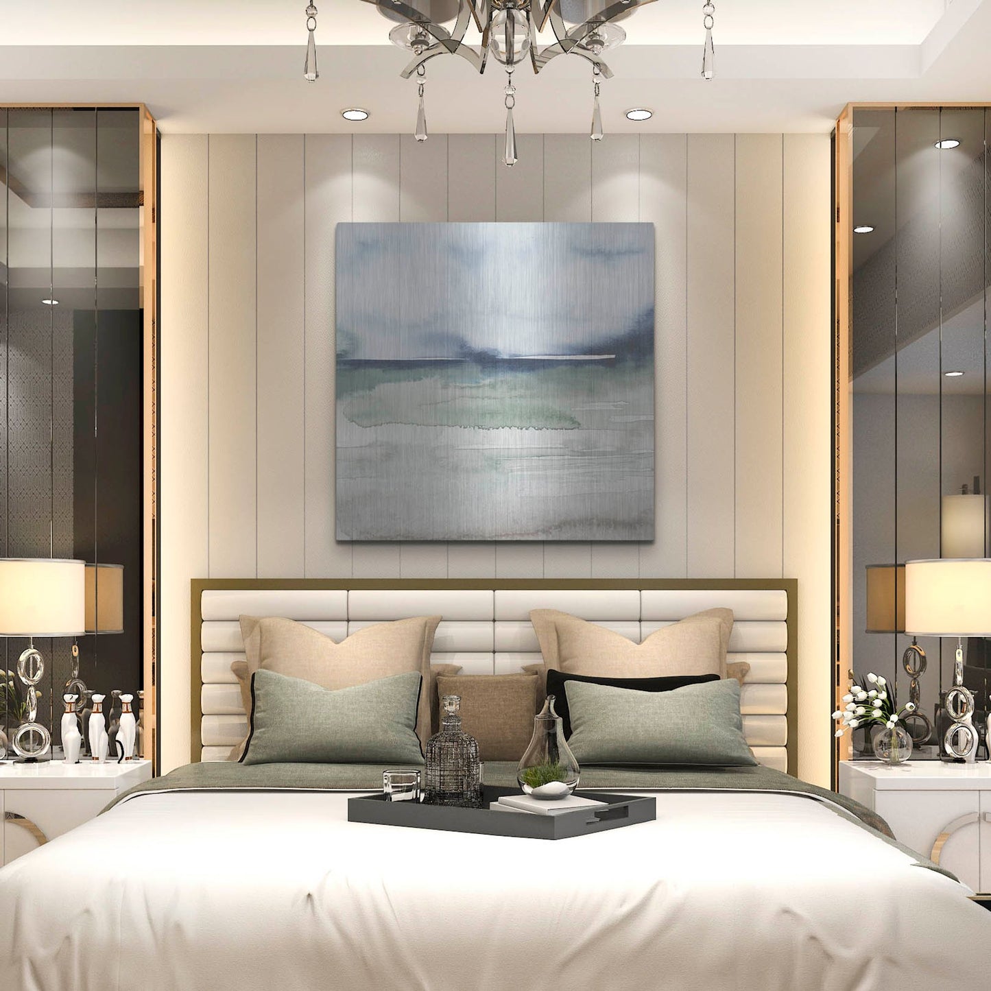 Luxe Metal Art 'Uplands I' by Grace Popp, Metal Wall Art,36x36