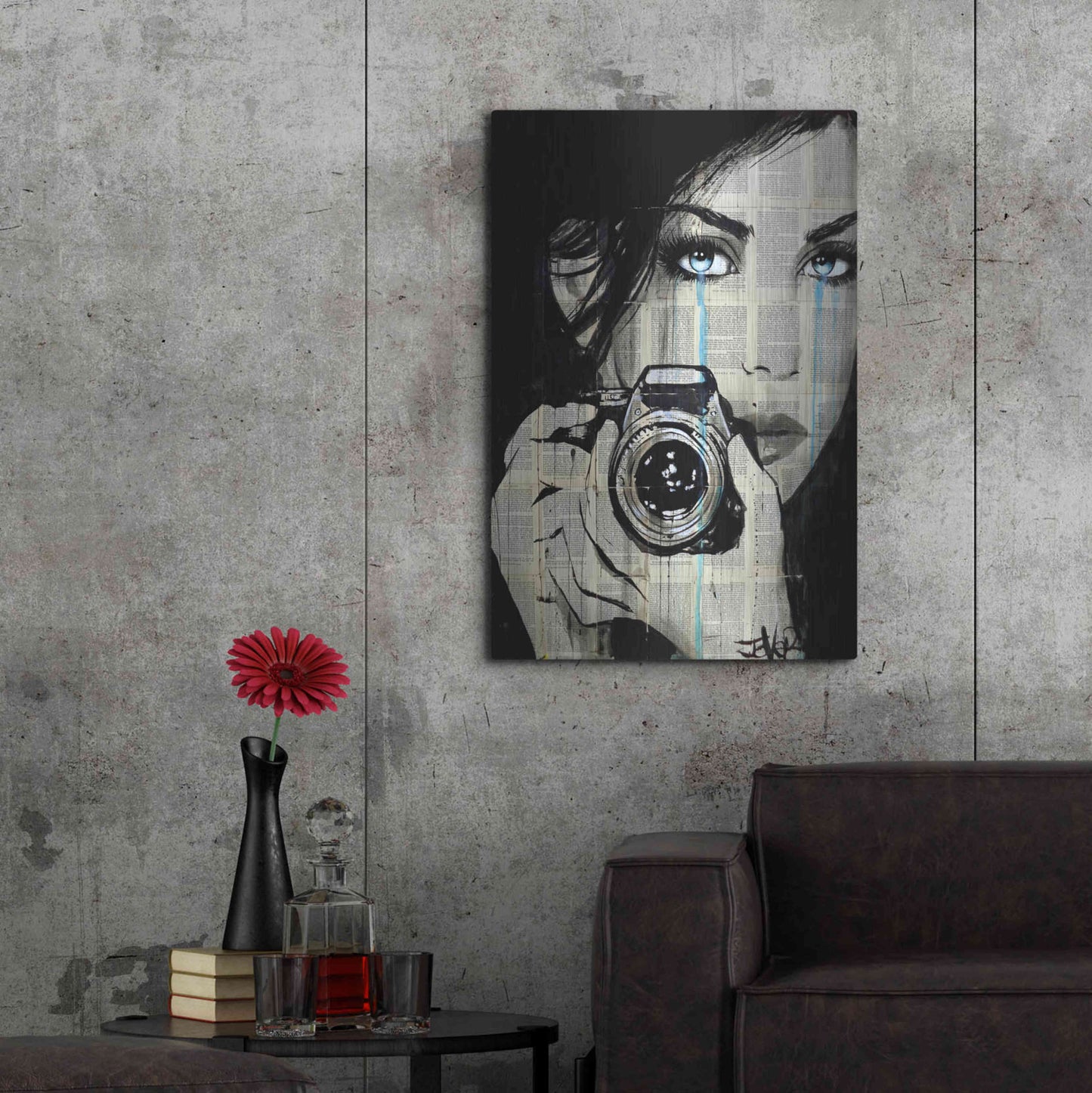 Luxe Metal Art 'Caught' by Loui Jover, Metal Wall Art,24x36