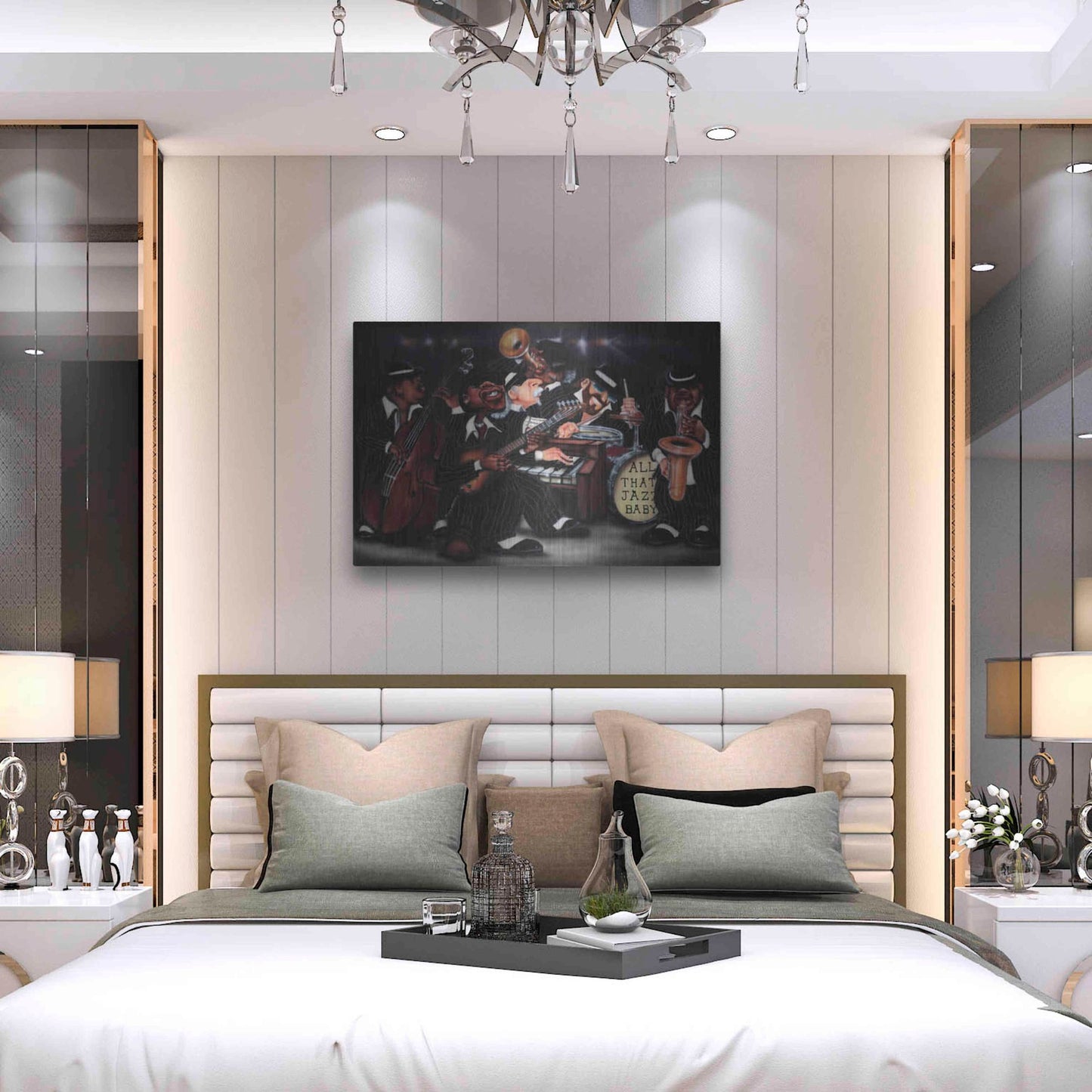 Luxe Metal Art 'All That Jazz' by Leonard Jones, Metal Wall Art,36x24