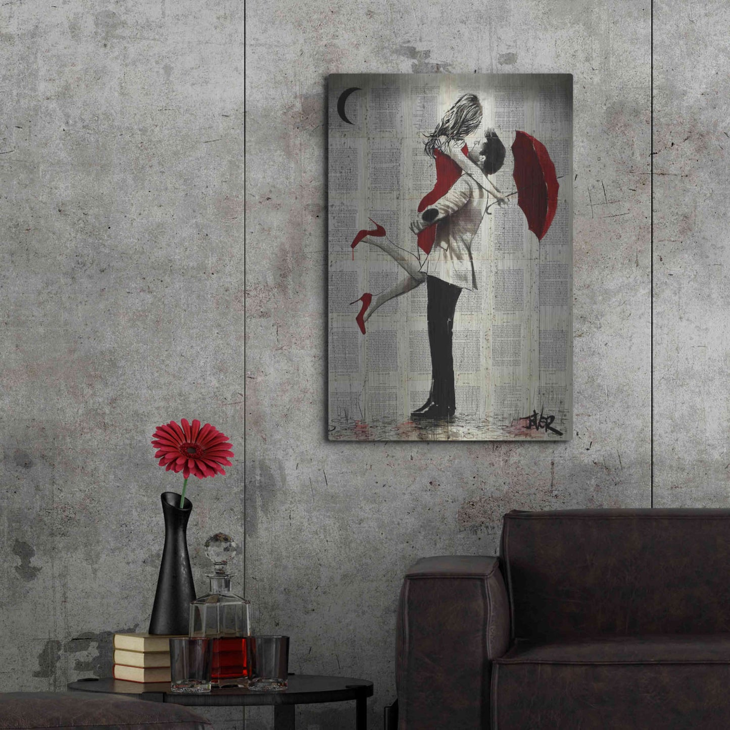 Luxe Metal Art 'It Rained' by Loui Jover, Metal Wall Art,24x36