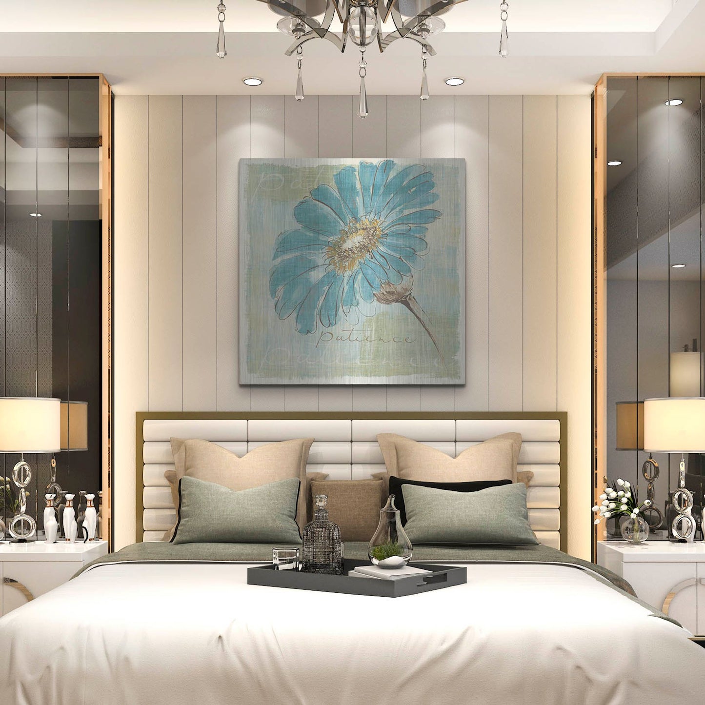 Luxe Metal Art 'Spa Daisies II' by Chris Paschke, Metal Wall Art,36x36