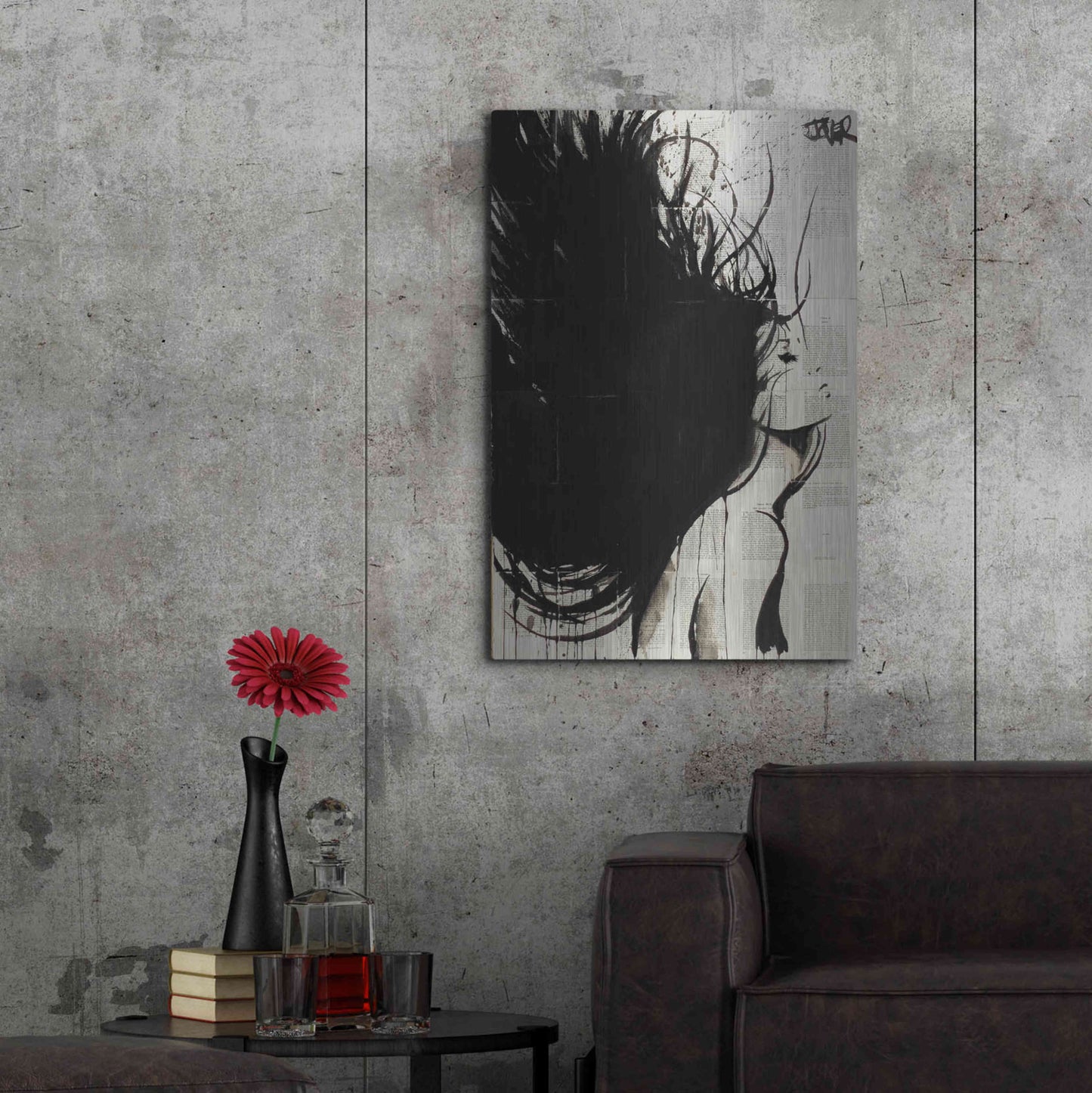 Luxe Metal Art 'The New Minstrel' by Loui Jover, Metal Wall Art,24x36
