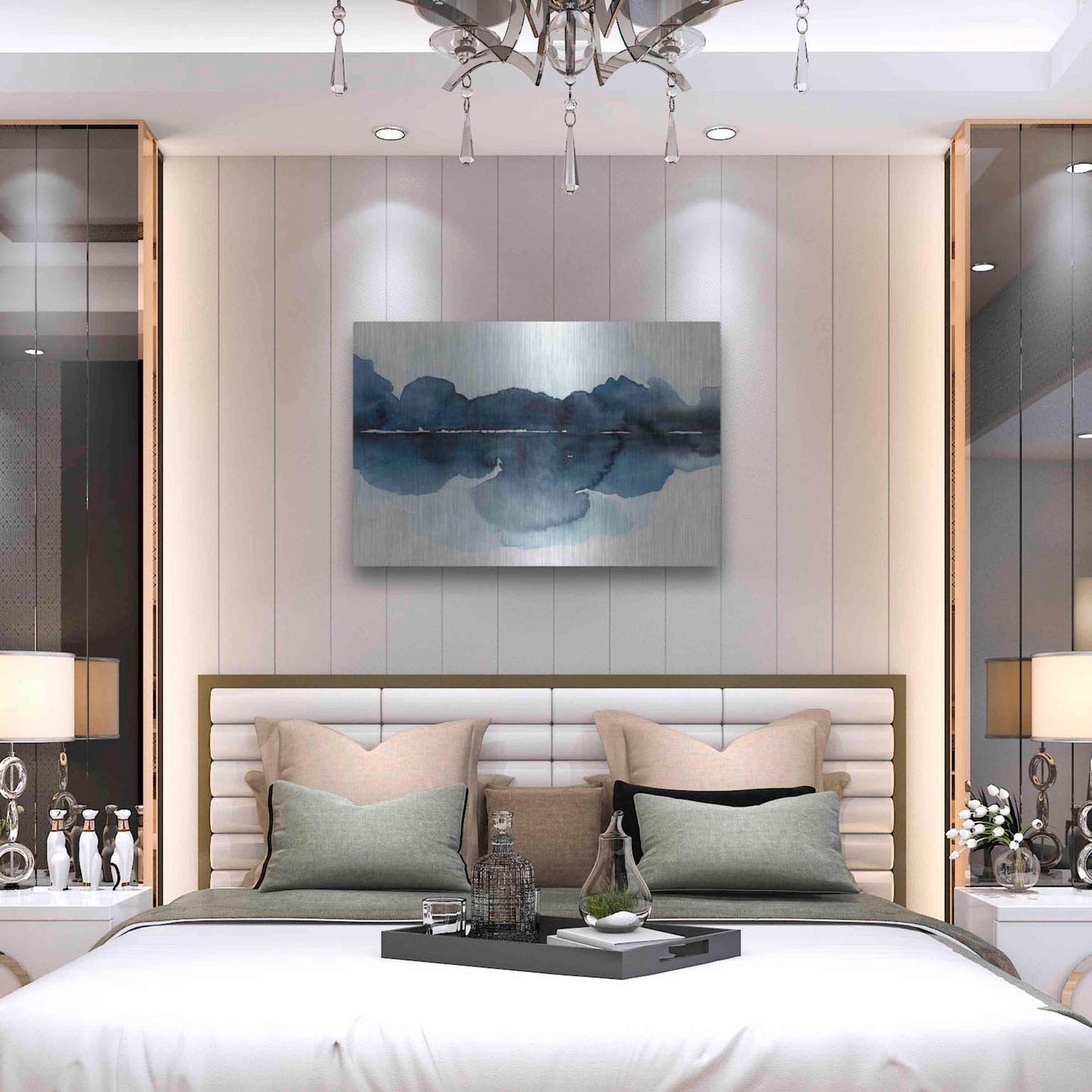 Luxe Metal Art 'Mystic Horizon II' by Annie Warren, Metal Wall Art,36x24