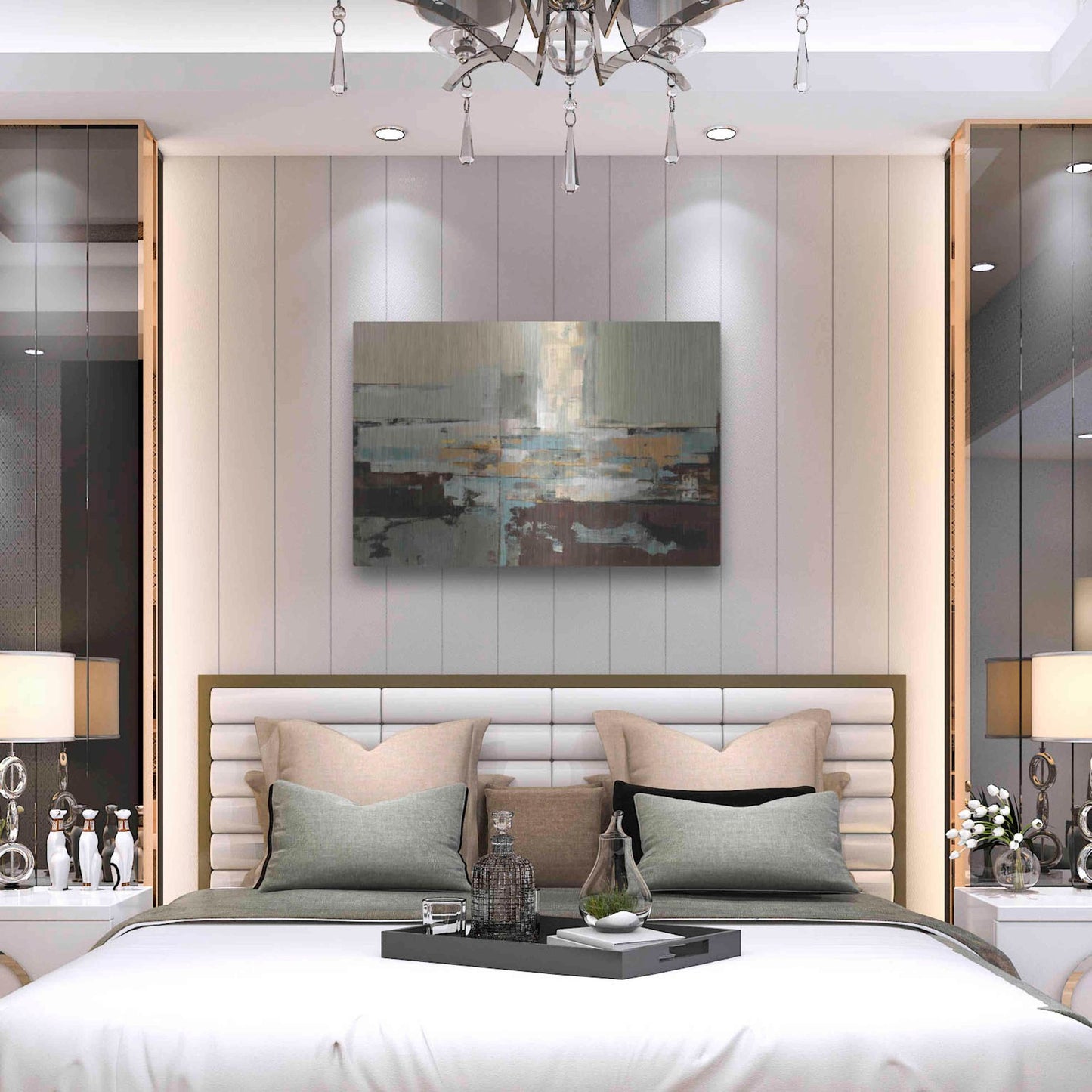 Luxe Metal Art 'Morning Haze' by Silvia Vassileva, Metal Wall Art,36x24