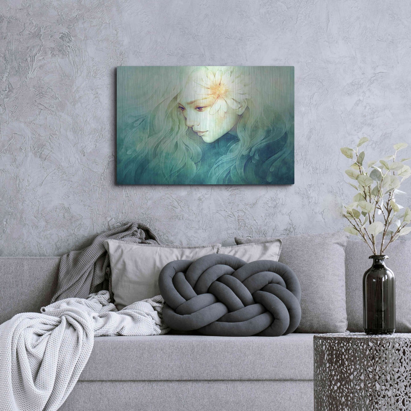 Luxe Metal Art 'April' by Anna Dittman, Metal Wall Art,36x24