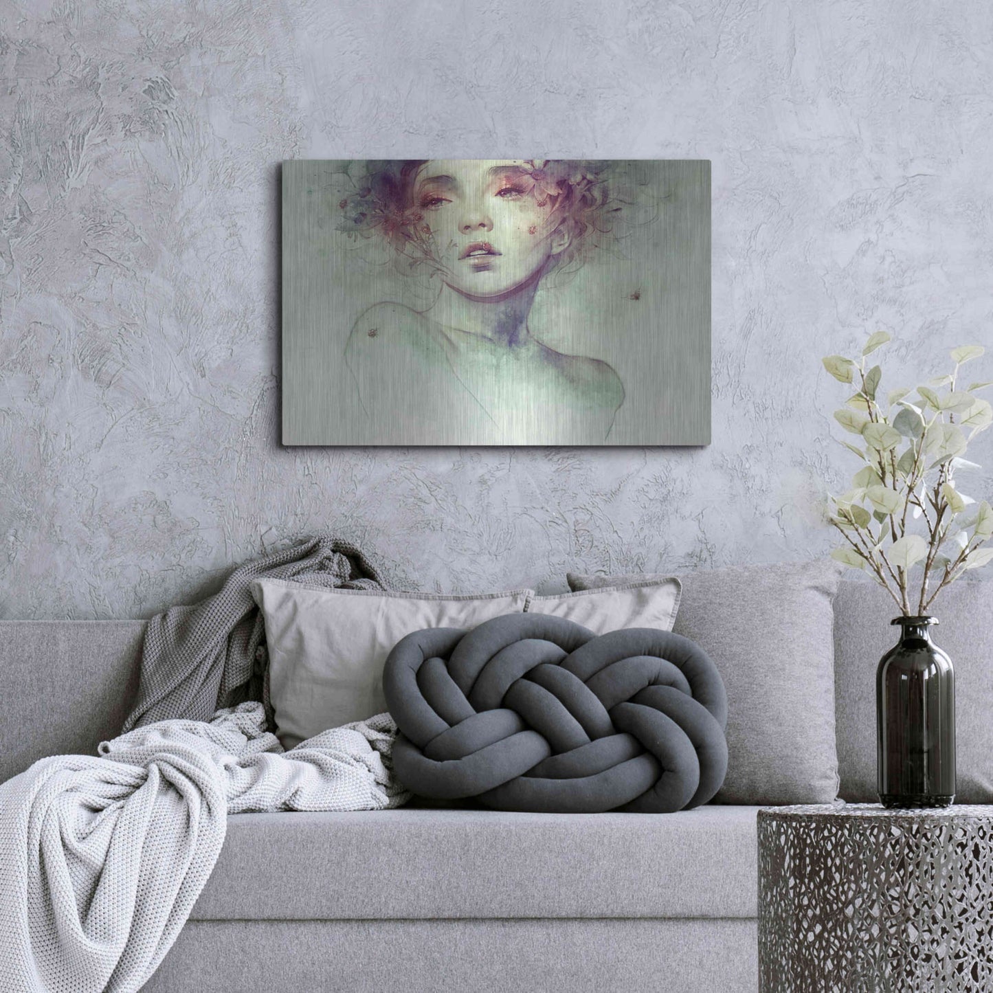 Luxe Metal Art 'Swarm' by Anna Dittman, Metal Wall Art,36x24