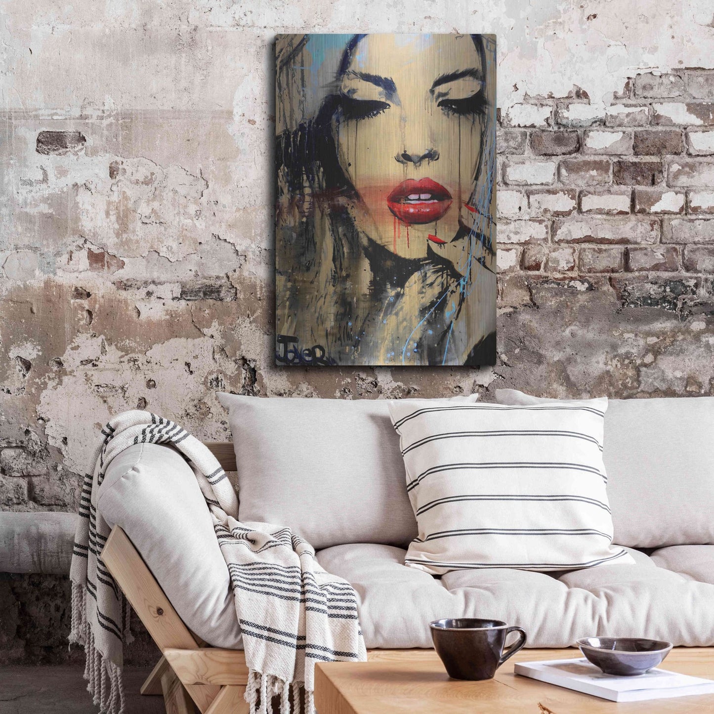 Luxe Metal Art 'Gloss' by Loui Jover, Metal Wall Art,24x36