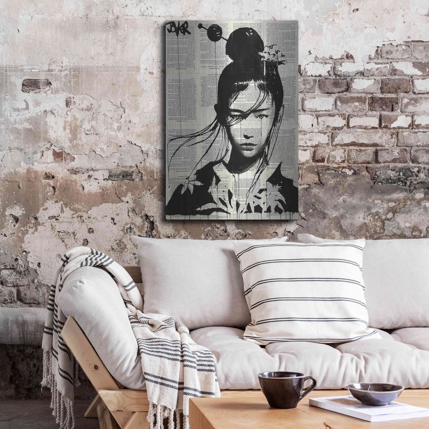 Luxe Metal Art 'Narumi' by Loui Jover, Metal Wall Art,24x36