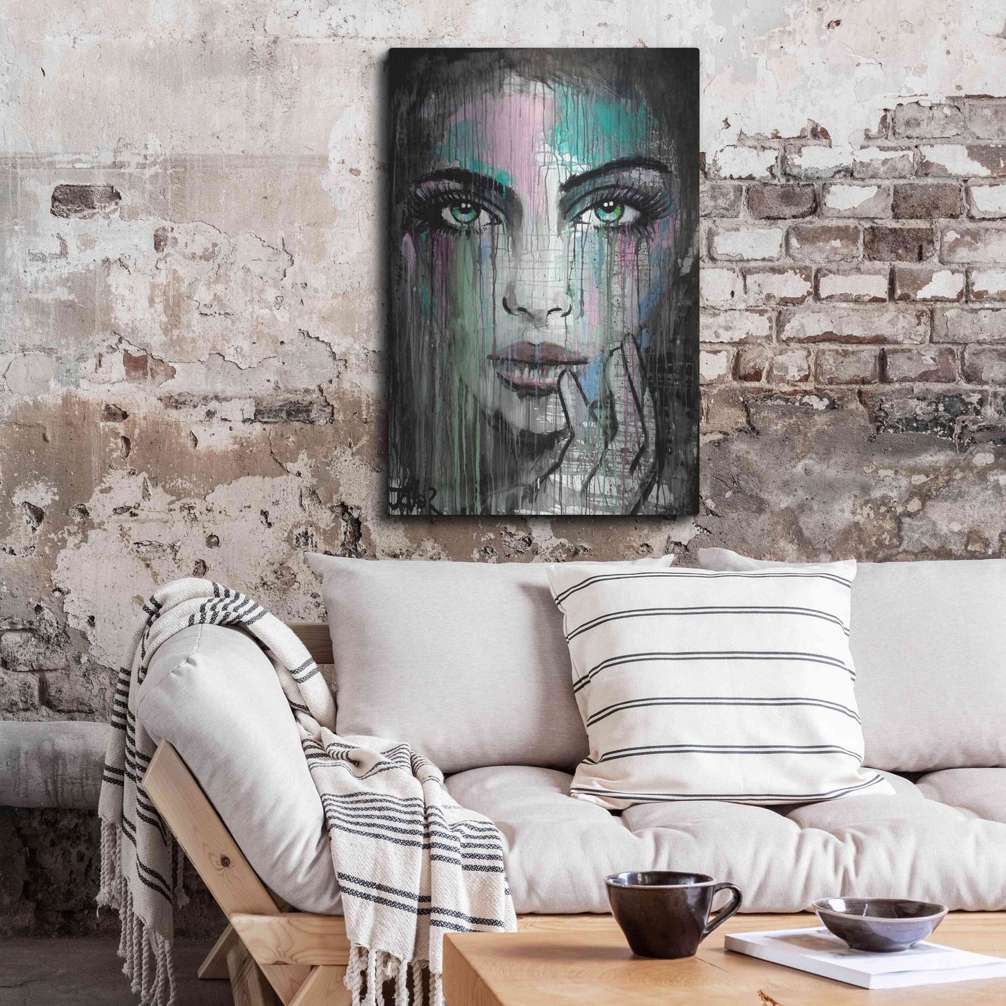 Luxe Metal Art 'New Muse' by Loui Jover, Metal Wall Art,24x36