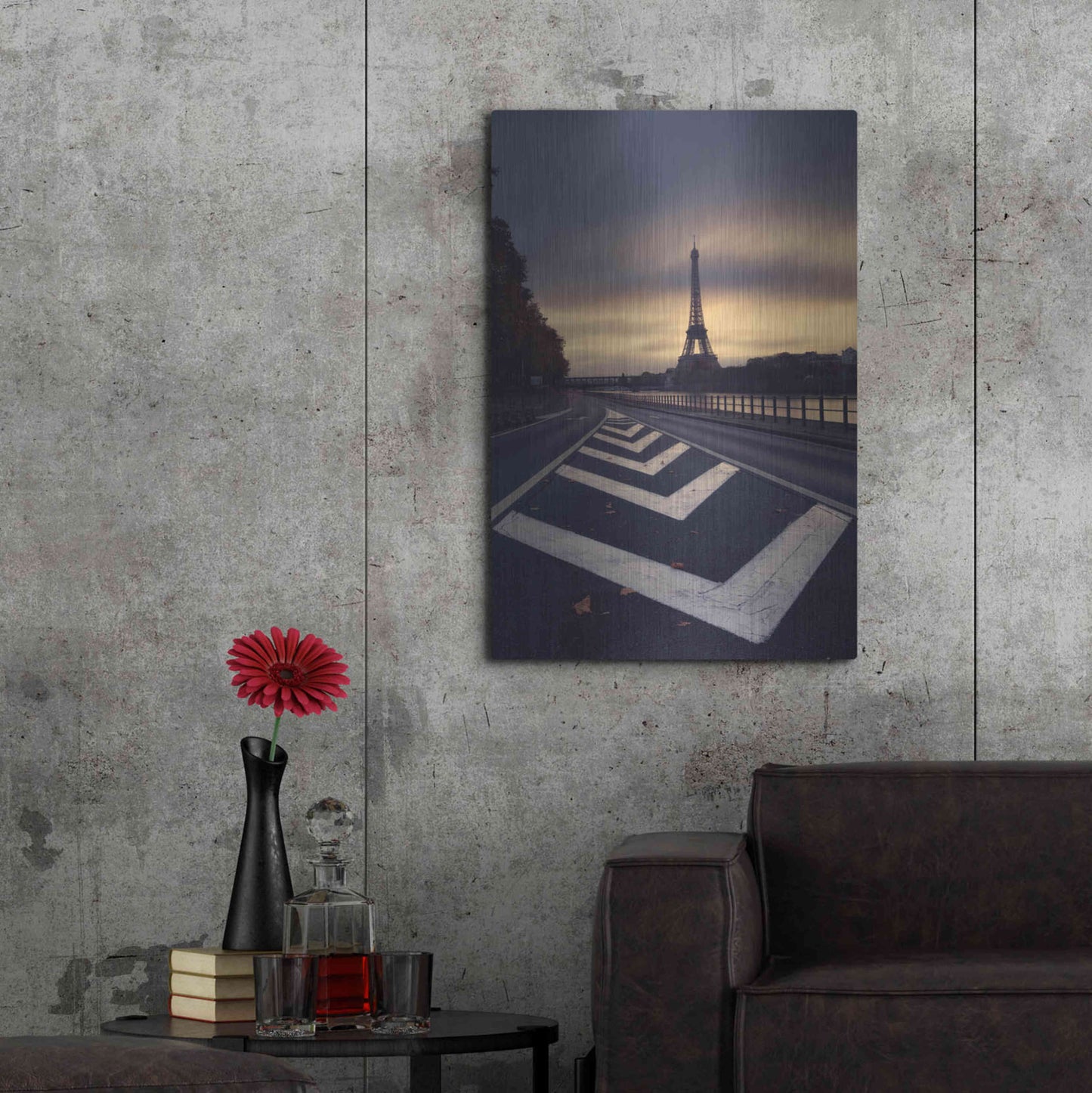 Luxe Metal Art 'Eiffel Tower' by Sebastien Lory, Metal Wall Art,24x36