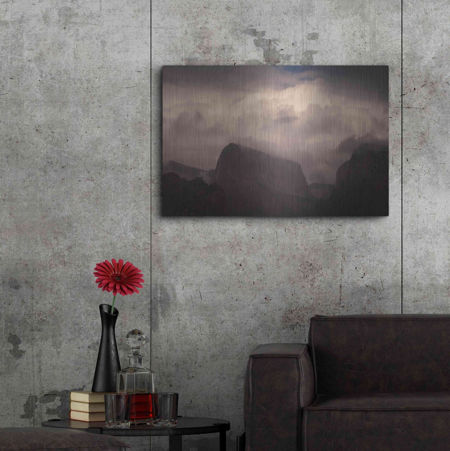 Luxe Metal Art 'In Clouds' by Sebastien Lory, Metal Wall Art,36x24