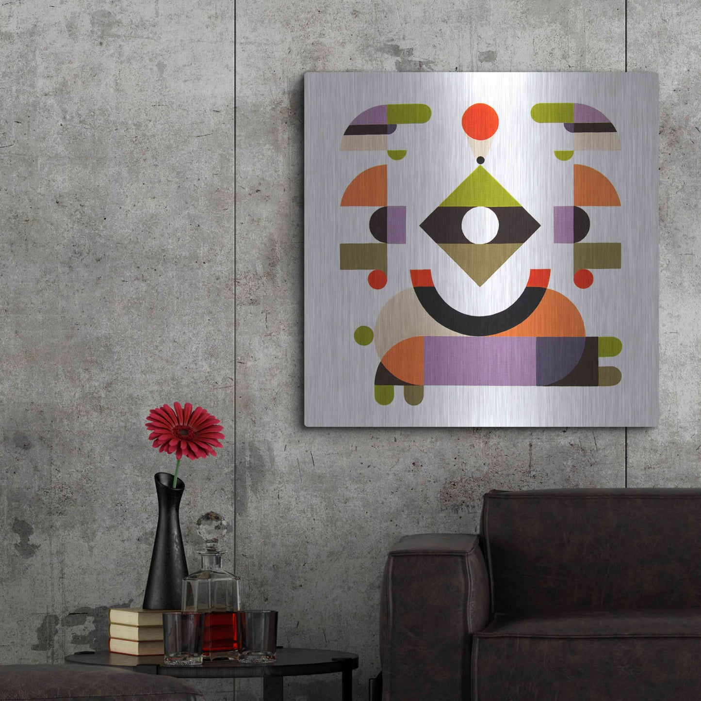 Luxe Metal Art 'From Above' by Antony Squizzato, Metal Wall Art,36x36