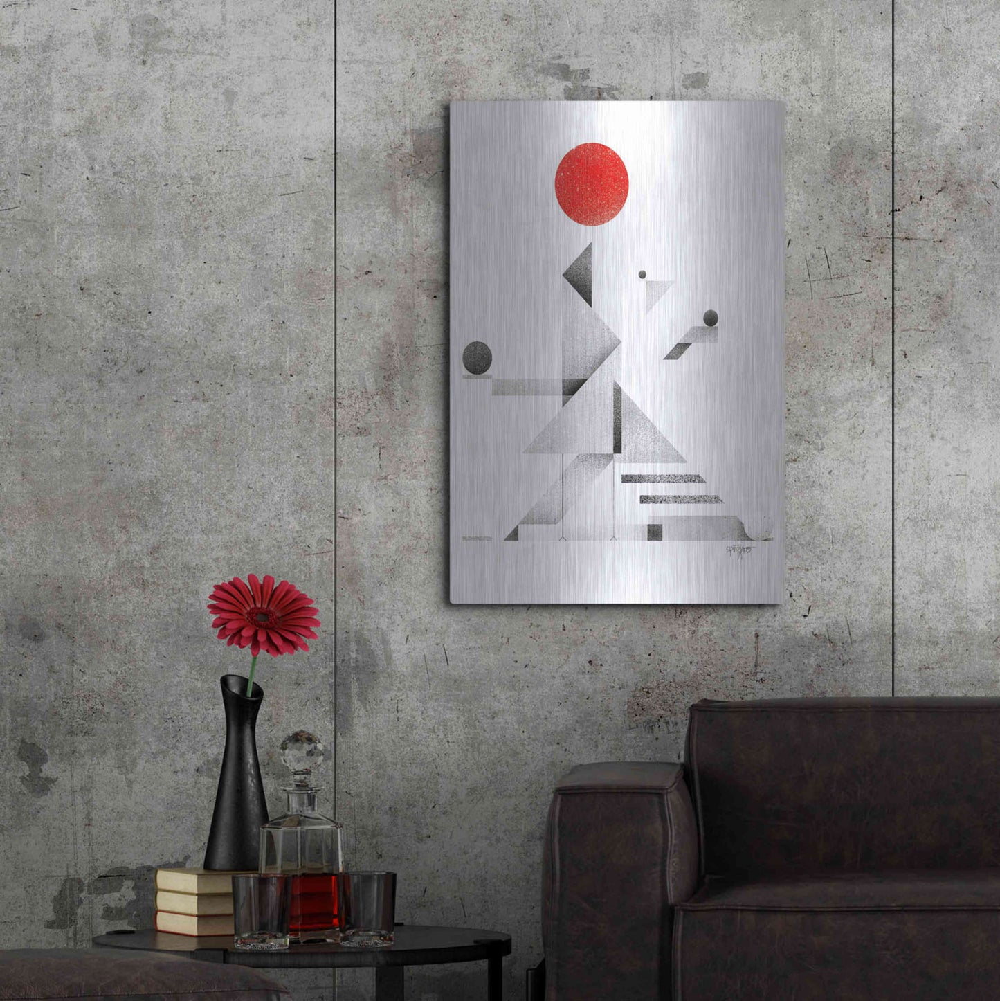 Luxe Metal Art 'Open Space 2' by Antony Squizzato, Metal Wall Art,24x36
