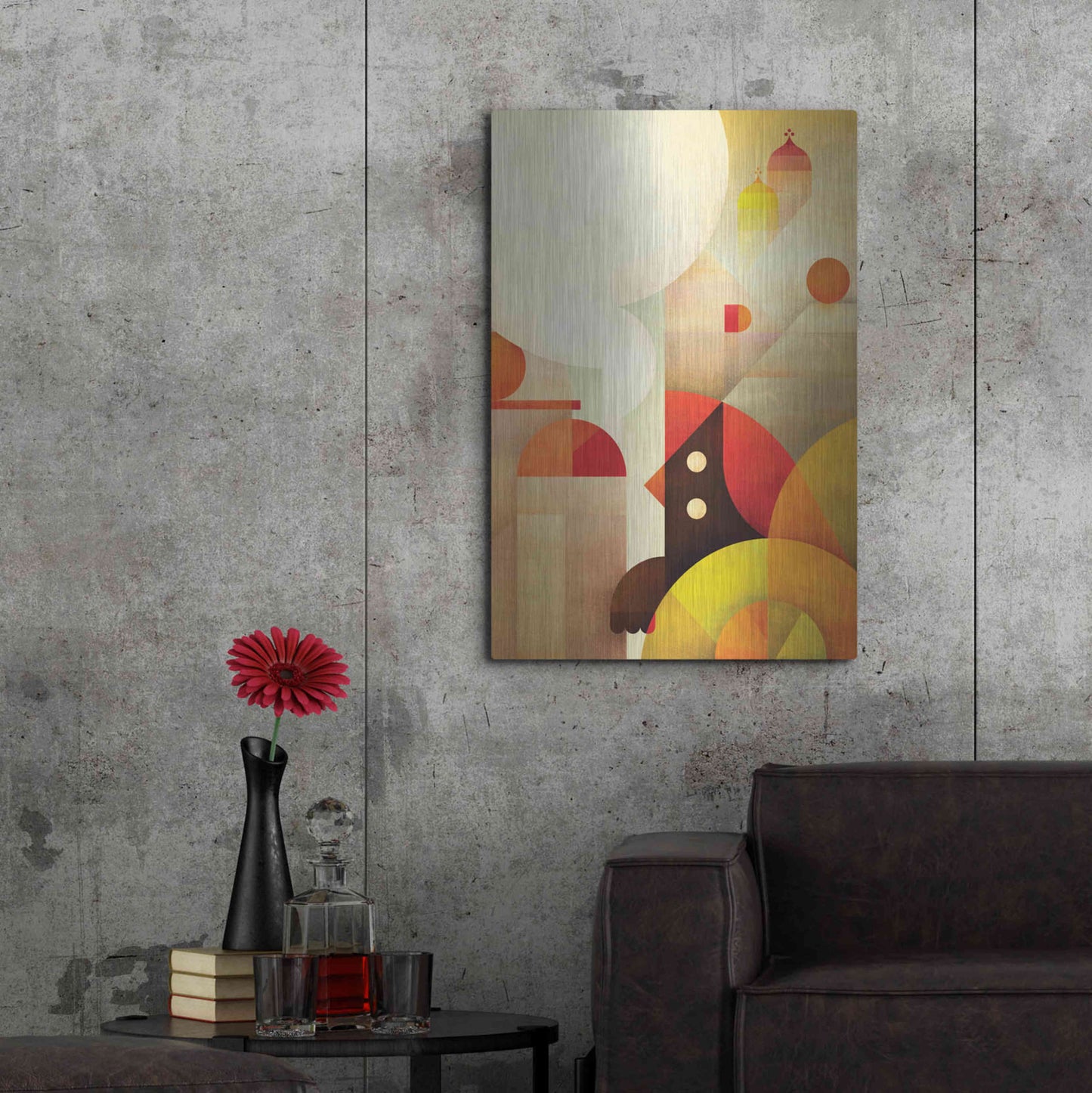 Luxe Metal Art 'Canopy Bird' by Antony Squizzato, Metal Wall Art,24x36