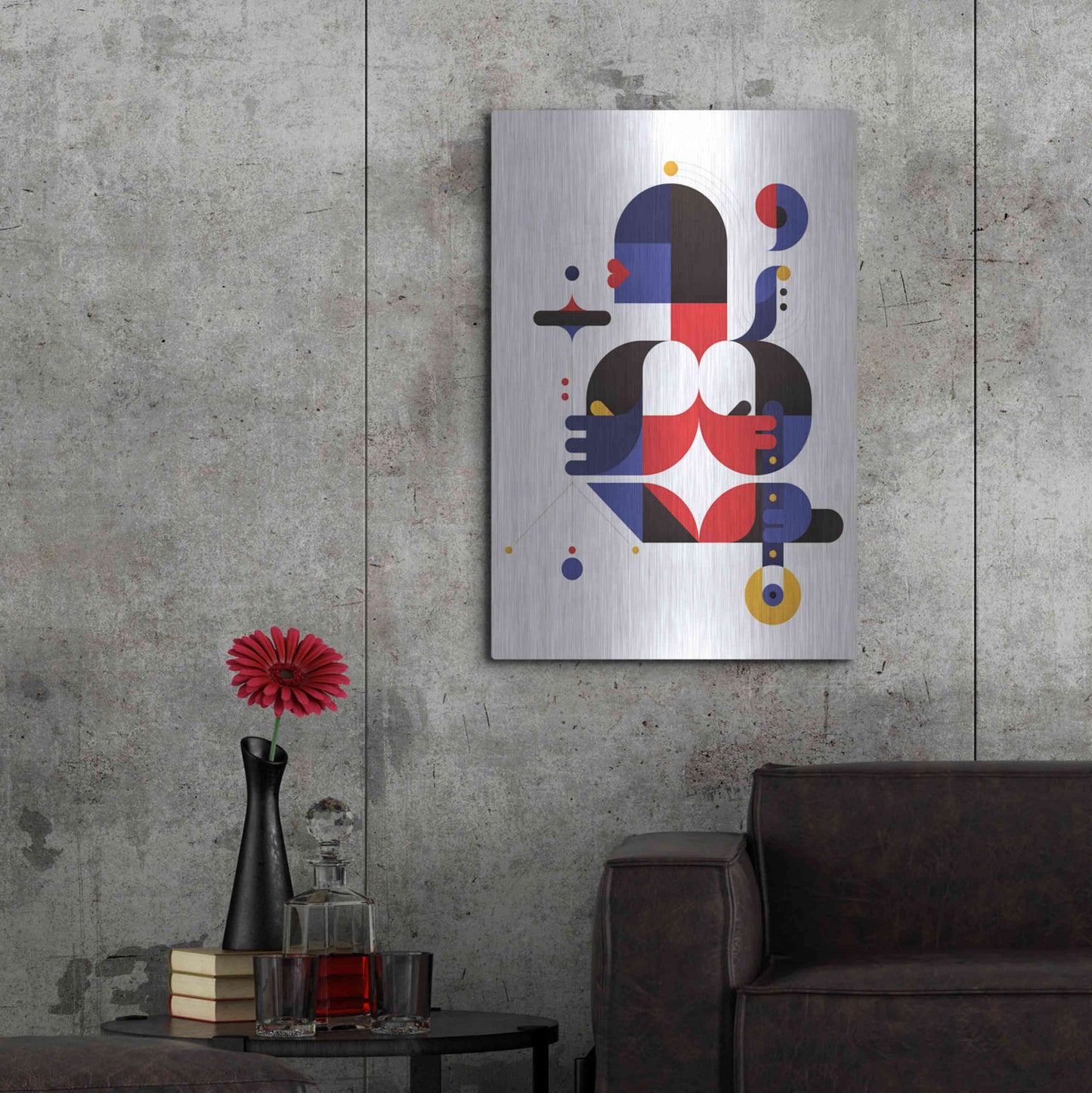 Luxe Metal Art 'Chameleon' by Antony Squizzato, Metal Wall Art,24x36