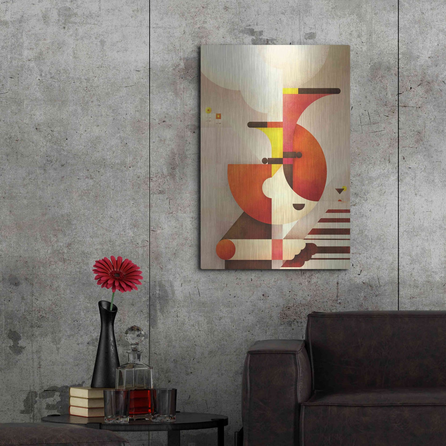 Luxe Metal Art 'Jazzman' by Antony Squizzato, Metal Wall Art,24x36