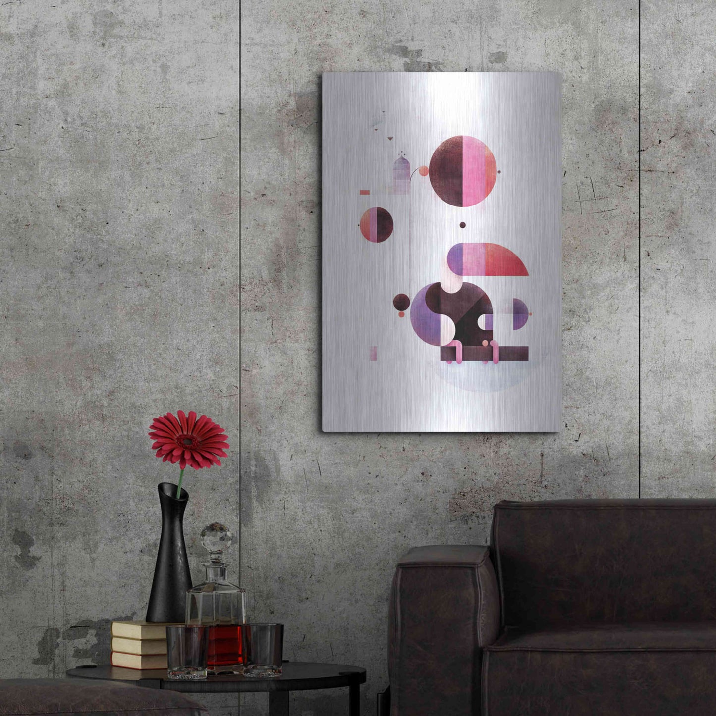 Luxe Metal Art 'Rainbow Swinger' by Antony Squizzato, Metal Wall Art,24x36