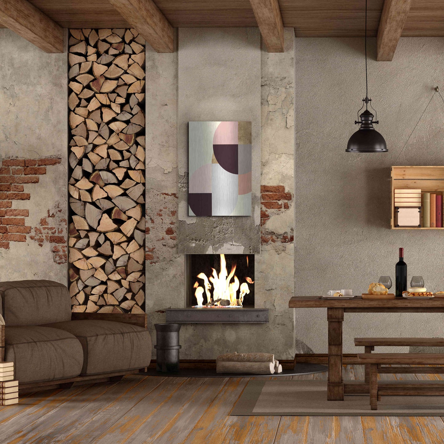 Luxe Metal Art 'Wonder Wheels II' by Annie Warren, Metal Wall Art,24x36