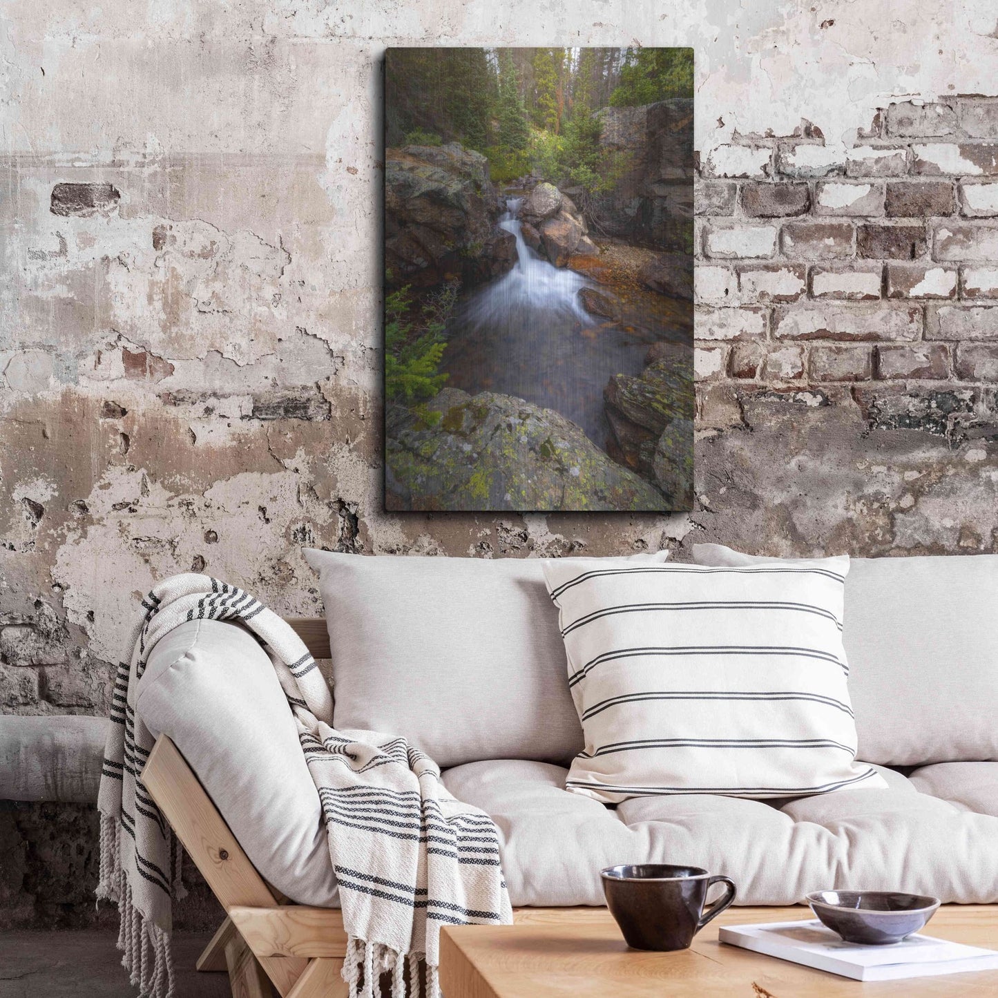 Luxe Metal Art 'Stream of Solitude - Rocky Mountain National Park' by Darren White, Metal Wall Art,24x36