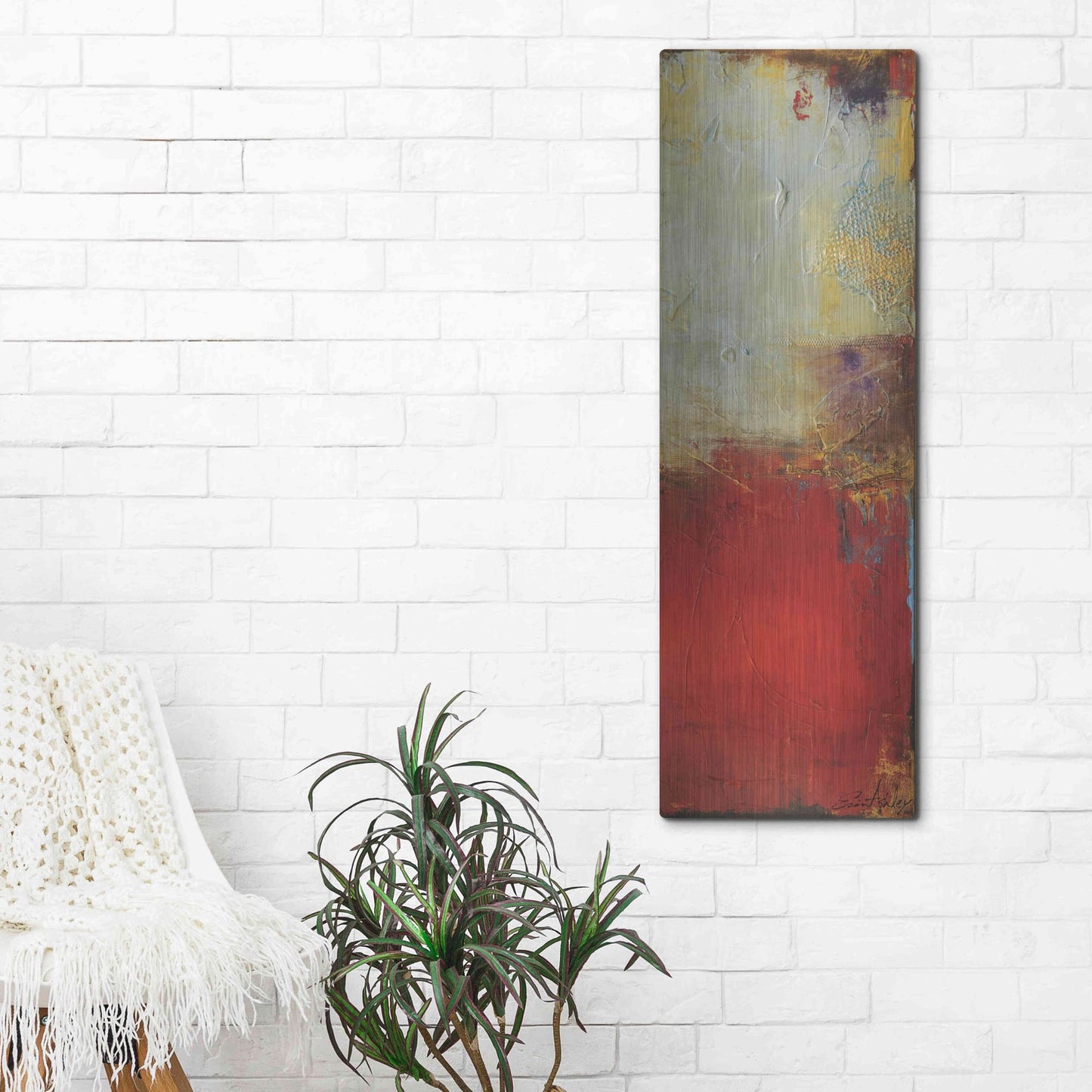 Luxe Metal Art 'Chicago St. Rush II' by Erin Ashley, Metal Wall Art,16x48