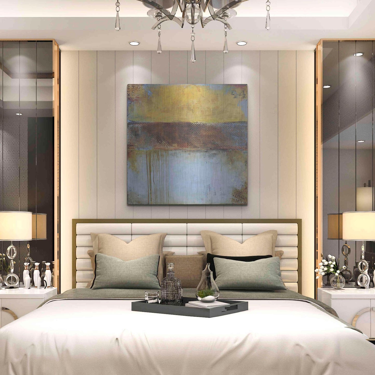 Luxe Metal Art 'Crossroad 44' by Erin Ashley, Metal Wall Art,36x36