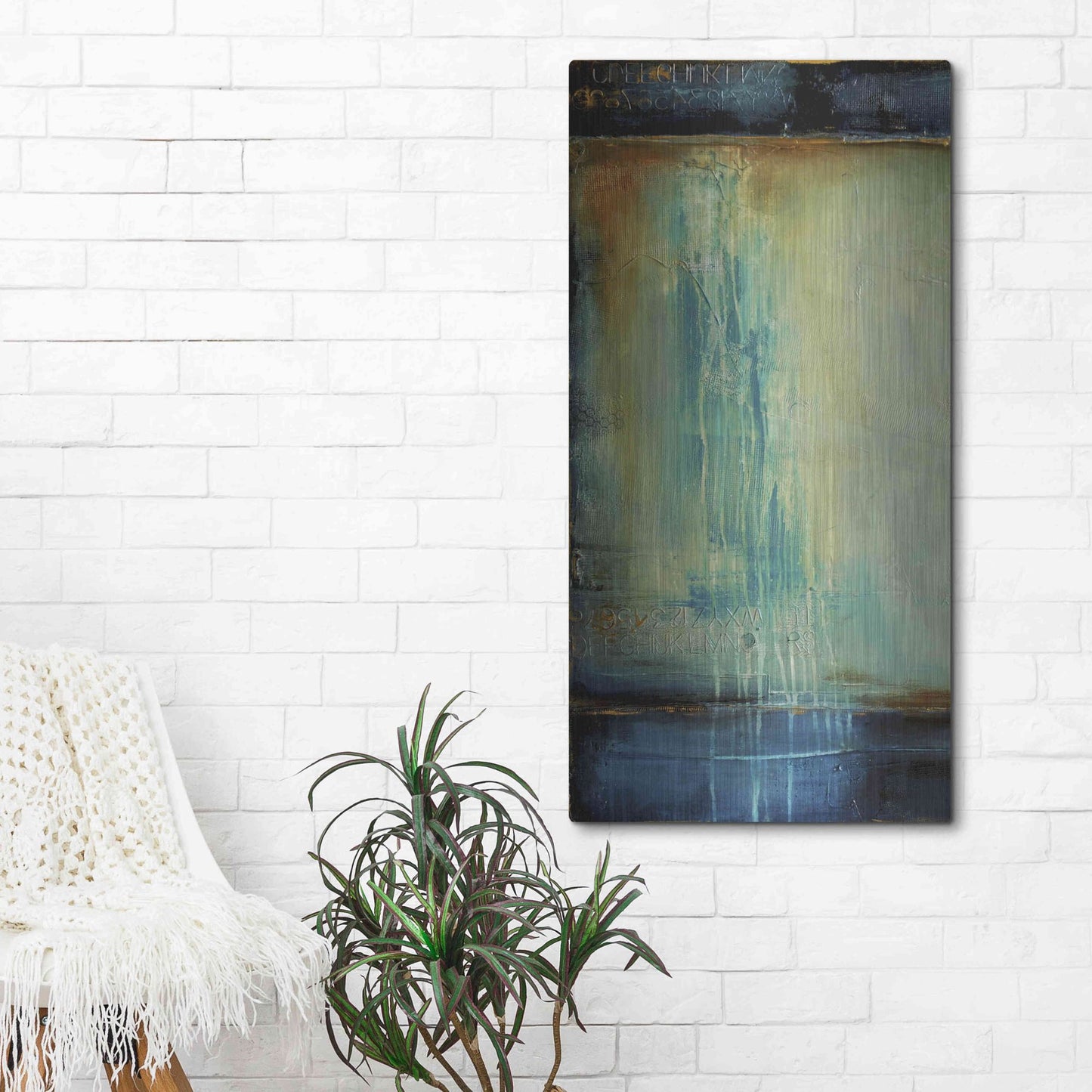 Luxe Metal Art 'Cry Me a River I' by Erin Ashley, Metal Wall Art,24x48