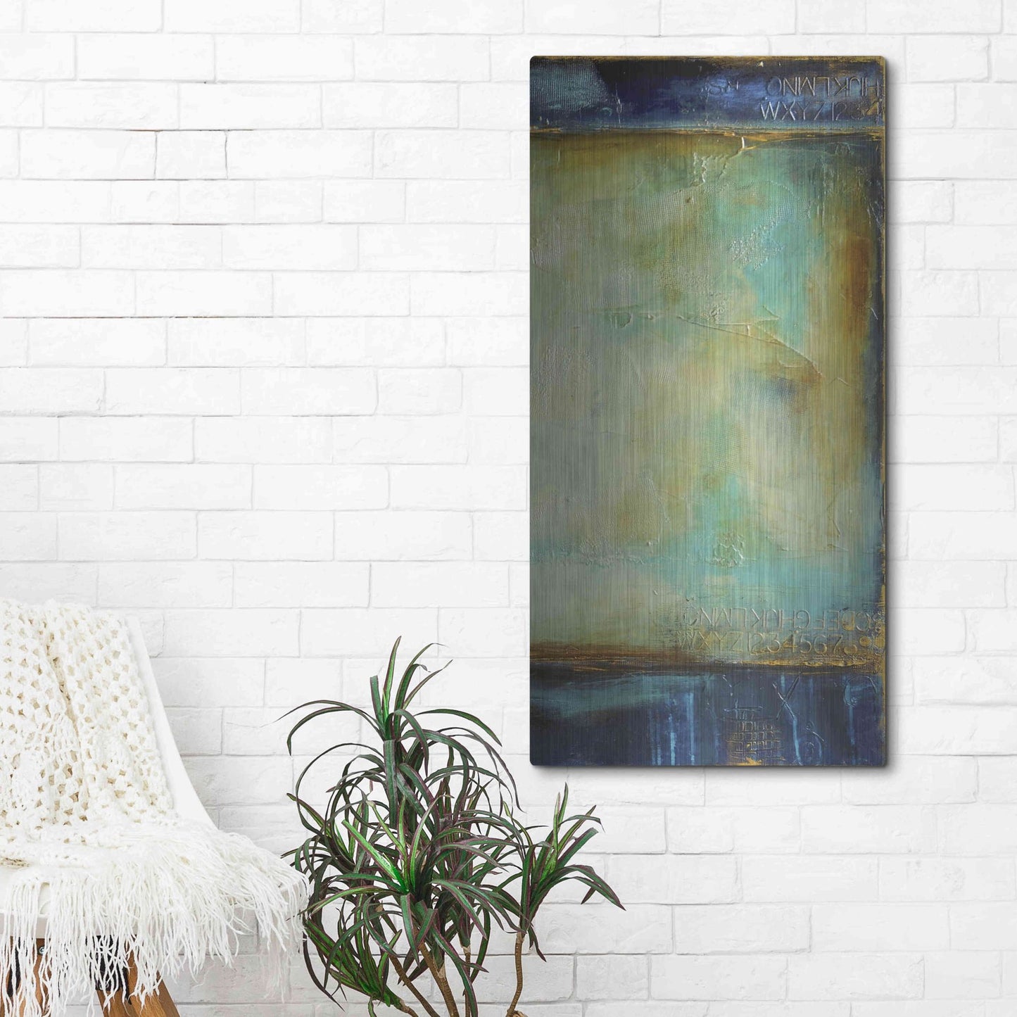 Luxe Metal Art 'Cry Me a River II' by Erin Ashley, Metal Wall Art,24x48