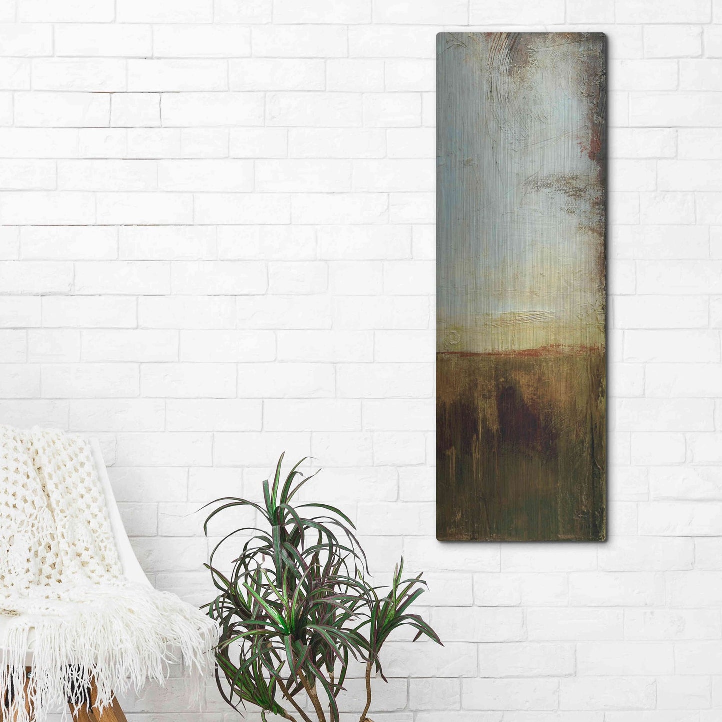 Luxe Metal Art 'Flying Without Wings III' by Erin Ashley, Metal Wall Art,16x48