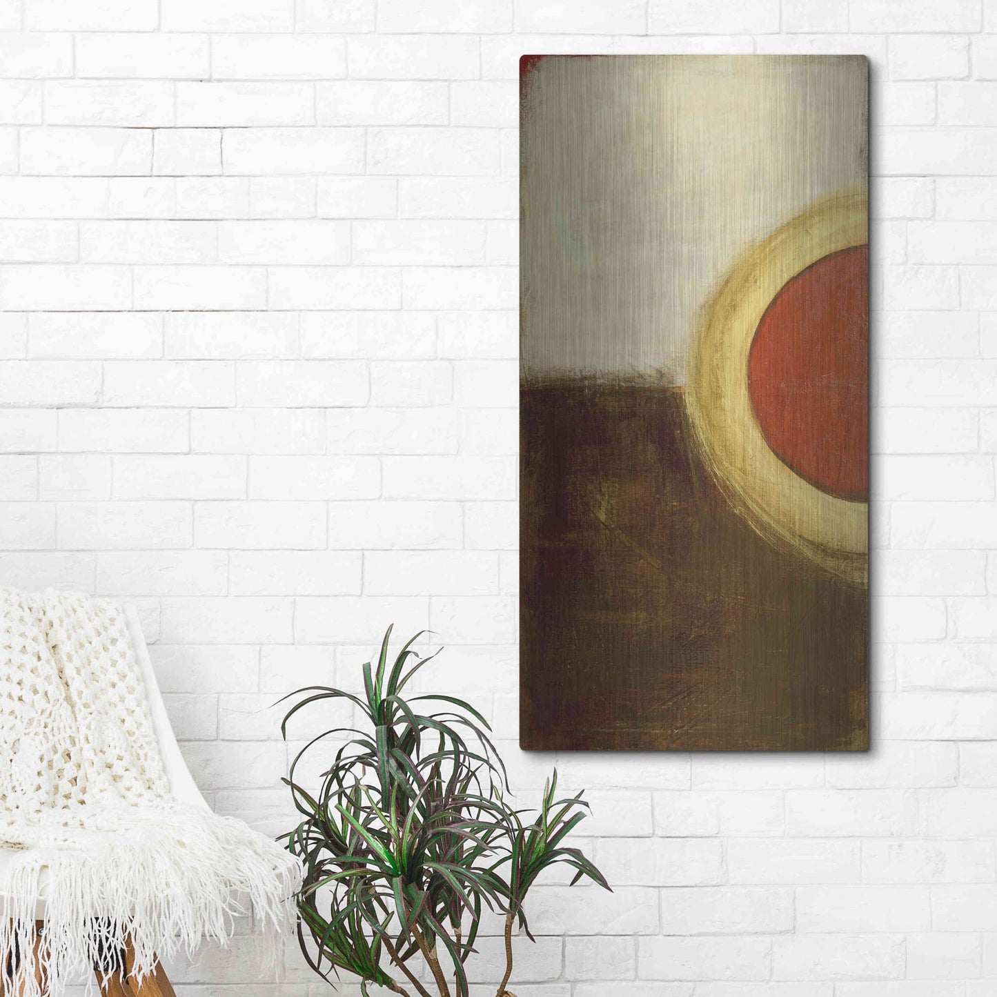 Luxe Metal Art 'Good Fortune I' by Erin Ashley, Metal Wall Art,24x48