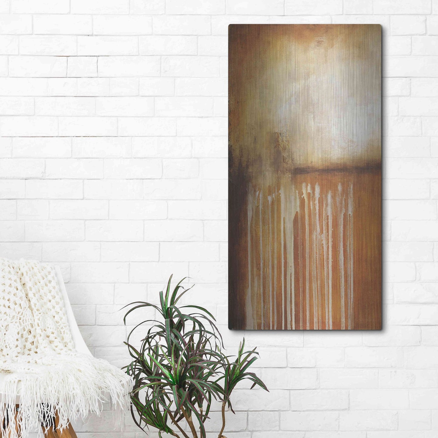 Luxe Metal Art 'Madison Fields I' by Erin Ashley, Metal Wall Art,24x48