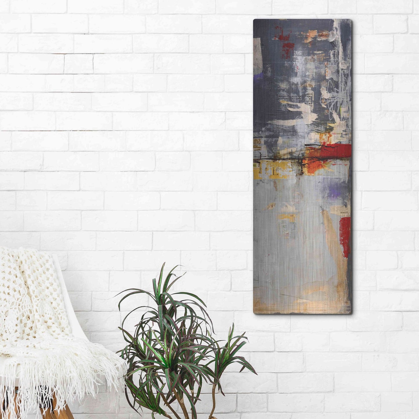 Luxe Metal Art 'Hong Kong Post II' by Erin Ashley, Metal Wall Art,16x48