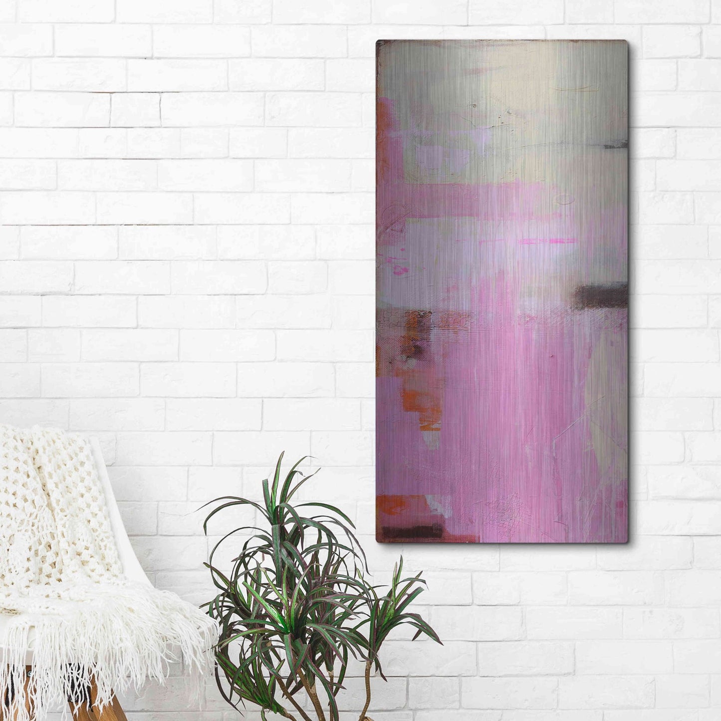 Luxe Metal Art 'Sweet Emotion I' by Erin Ashley, Metal Wall Art,24x48