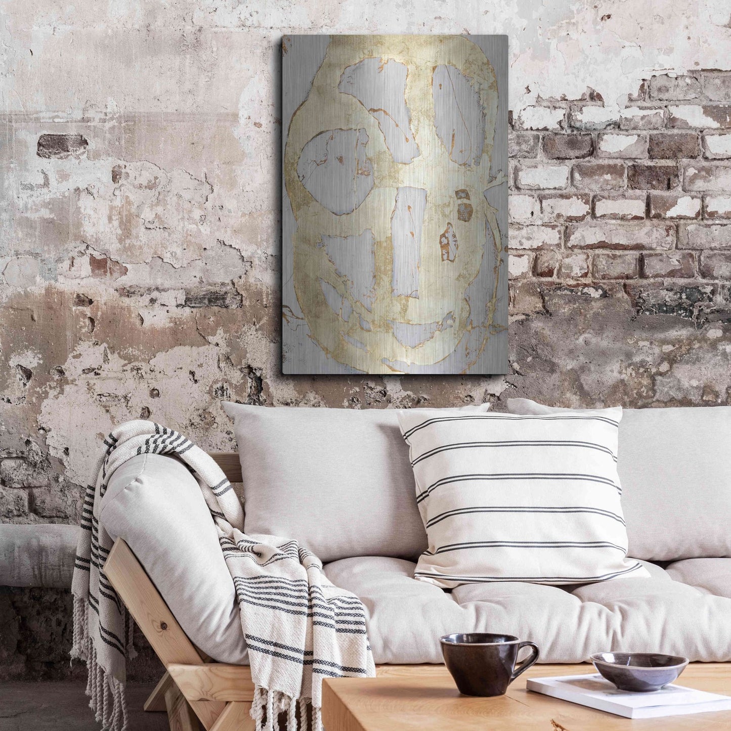 Luxe Metal Art 'Ace of Spades in Gold III' by Erin Ashley, Metal Wall Art,24x36
