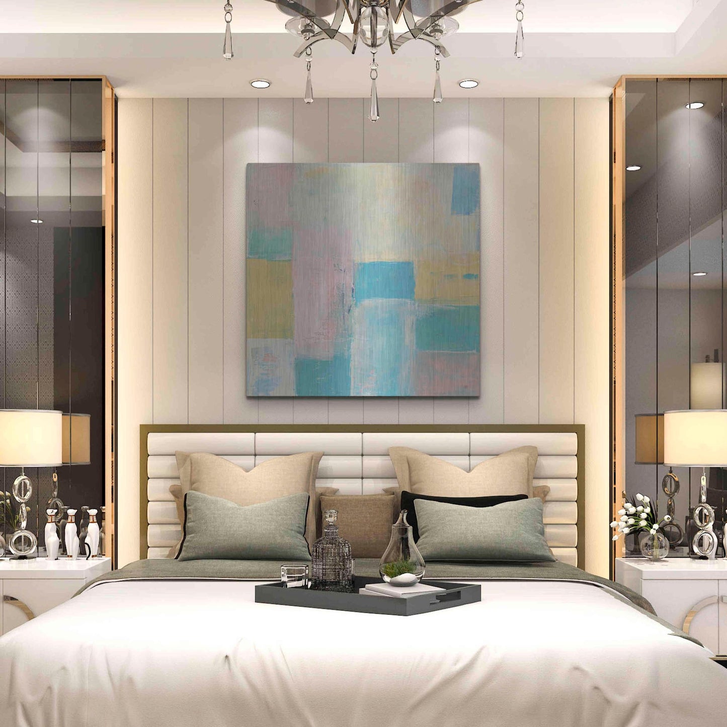 Luxe Metal Art 'Sweet Vibes' by Erin Ashley, Metal Wall Art,36x36