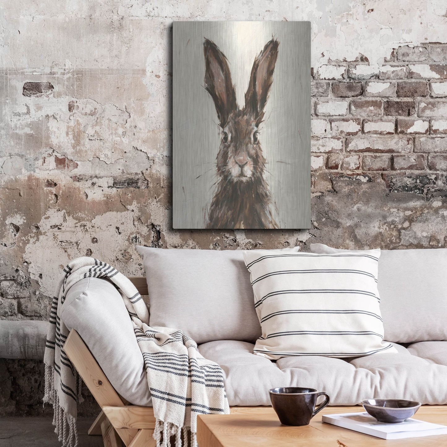Luxe Metal Art 'European Hare I' by Ethan Harper, Metal Wall Art,24x36