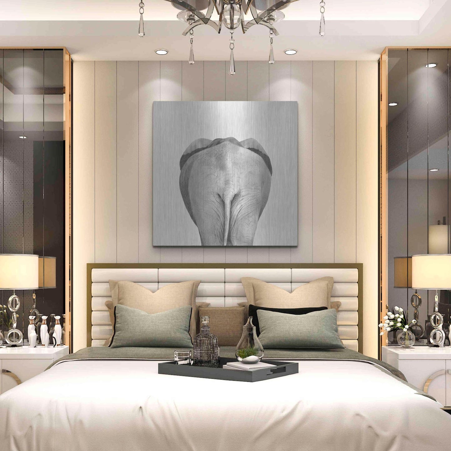 Luxe Metal Art 'Back Up Plan II' by Victoria Barnes, Metal Wall Art,36x36