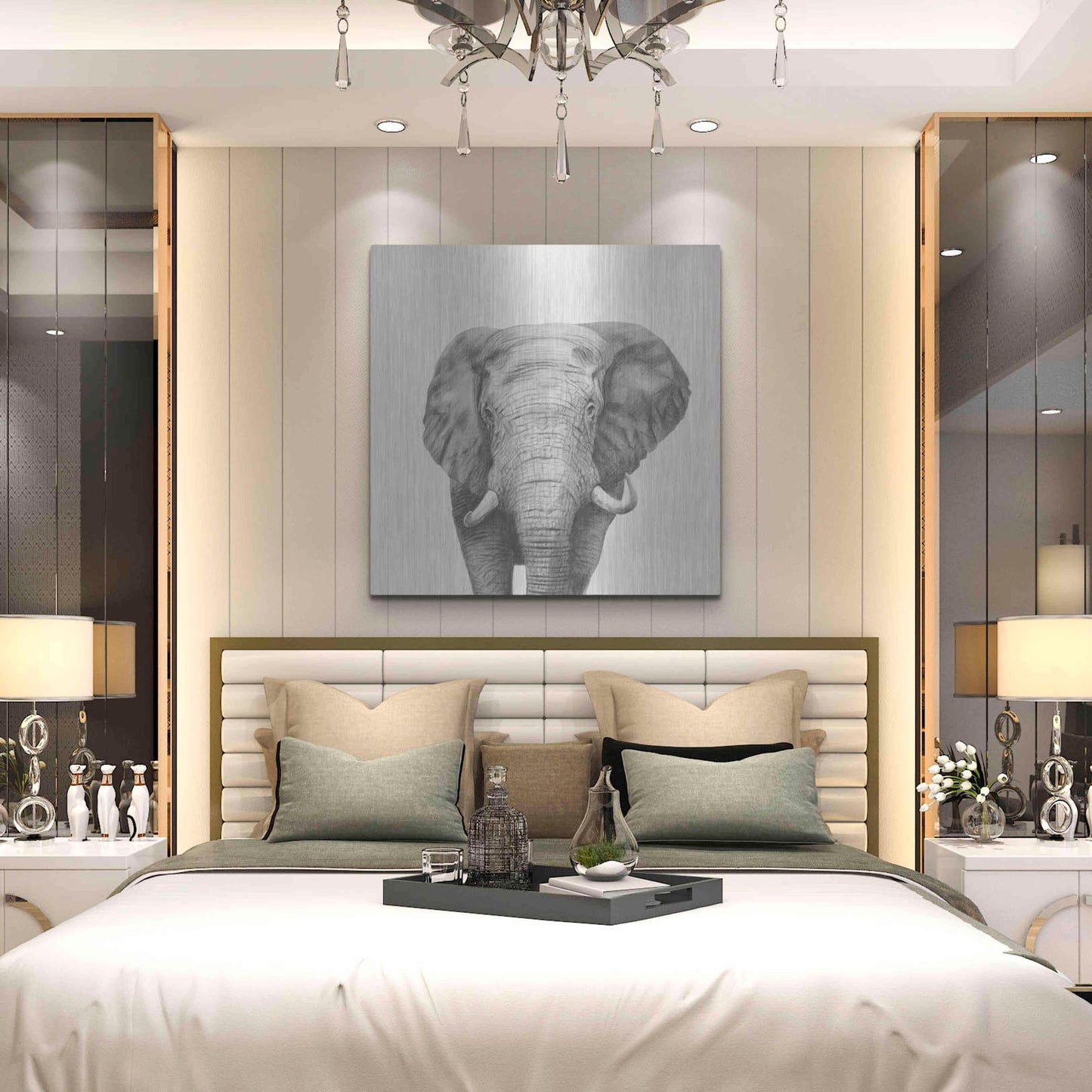 Luxe Metal Art 'Back Up Plan IV' by Victoria Barnes, Metal Wall Art,36x36